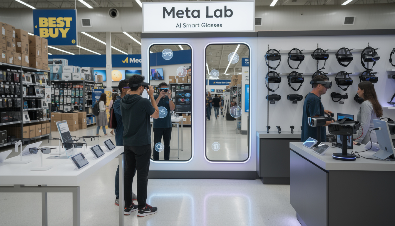 découvrez comment meta s'associe à best buy pour lancer des pop-ups innovants dédiés à ses lunettes ia et casques vr, offrant une expérience immersive unique.